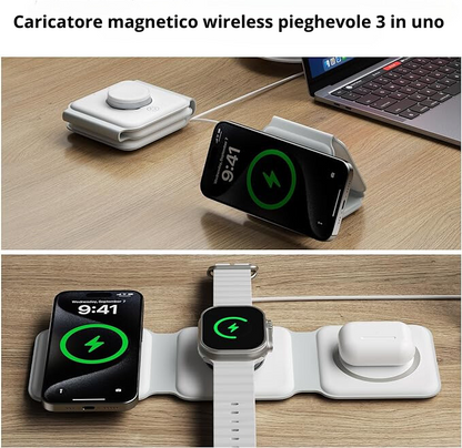 Cosmy Caricatore Wireless 3 in 1